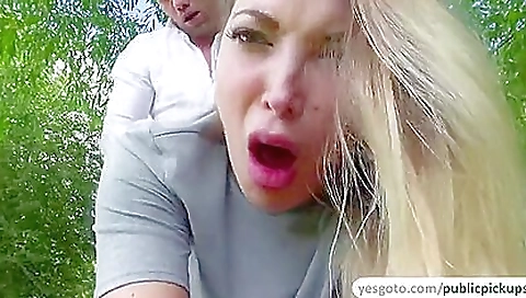 Sexy blonde gets a dildo fuck on cam