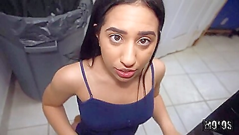 Mature woman with a huge cock in her mouth