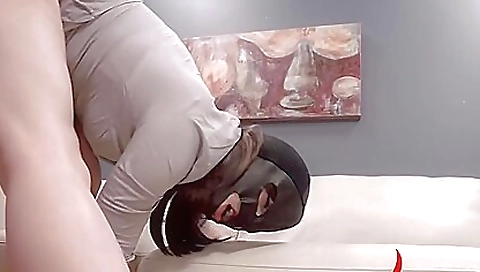 Slutty slut gets fucked by a huge cock