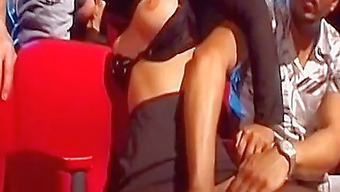 Mouthful girl with a sexy body