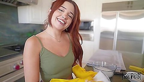 Hot blonde is an intense and ready for her first time