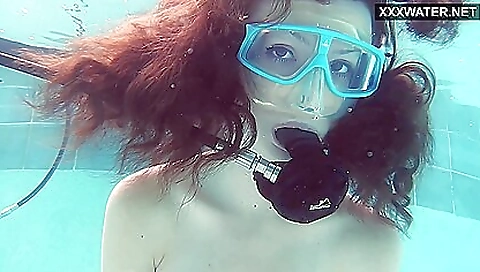 Sexy younger girl has a little steel